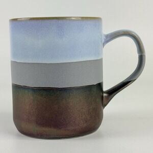 La Rochelle Ceramic Studio Pottery Mug  Stoneware Art Metallic ~16 oz